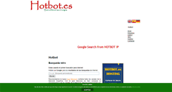 Desktop Screenshot of hotbot.es